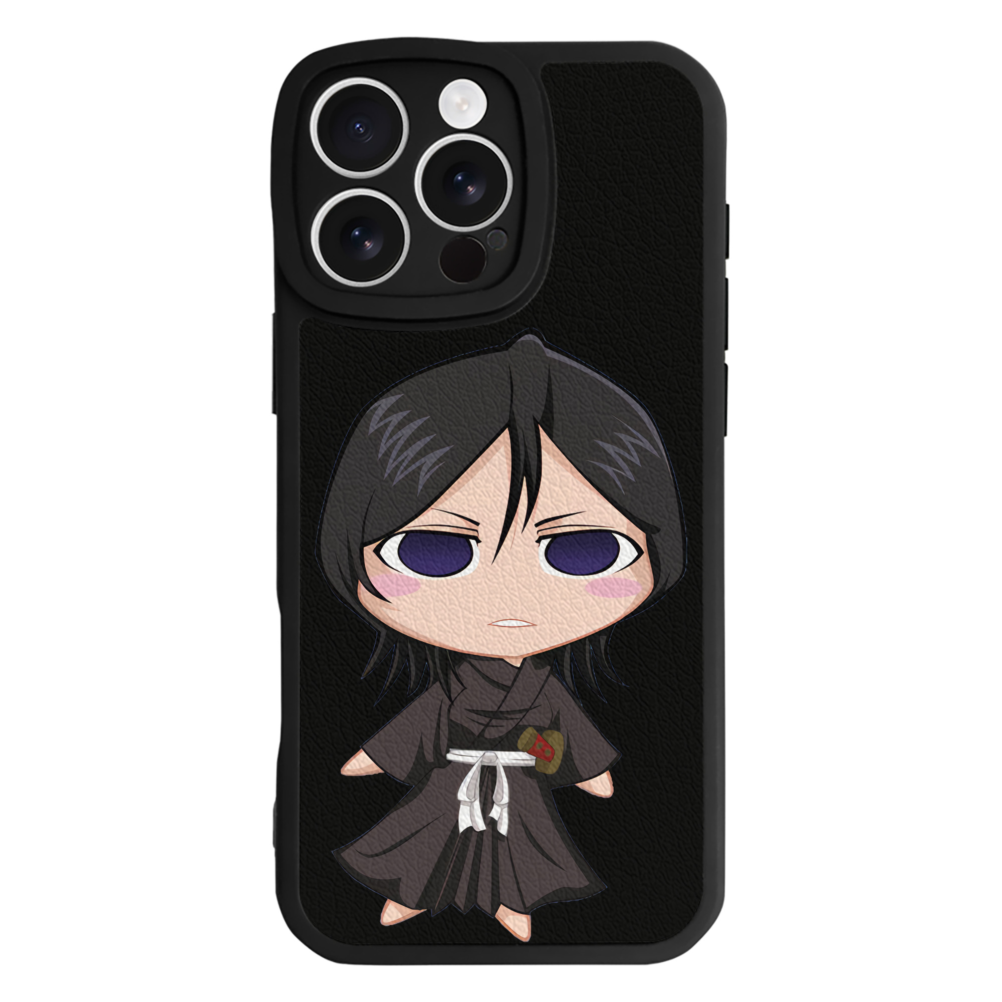 （画像用） ブリーチ 朽木ルキア BLEACH Kuchiki Rukia 【iPhone 16シリーズ対応】シリコンスマホケース（レザー調） 材質：シリコン